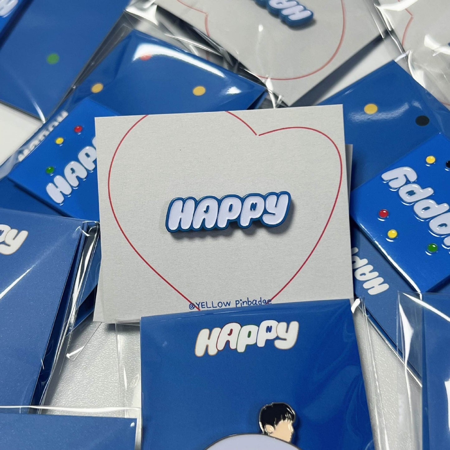 HAPPY LOGO Enamel Pin