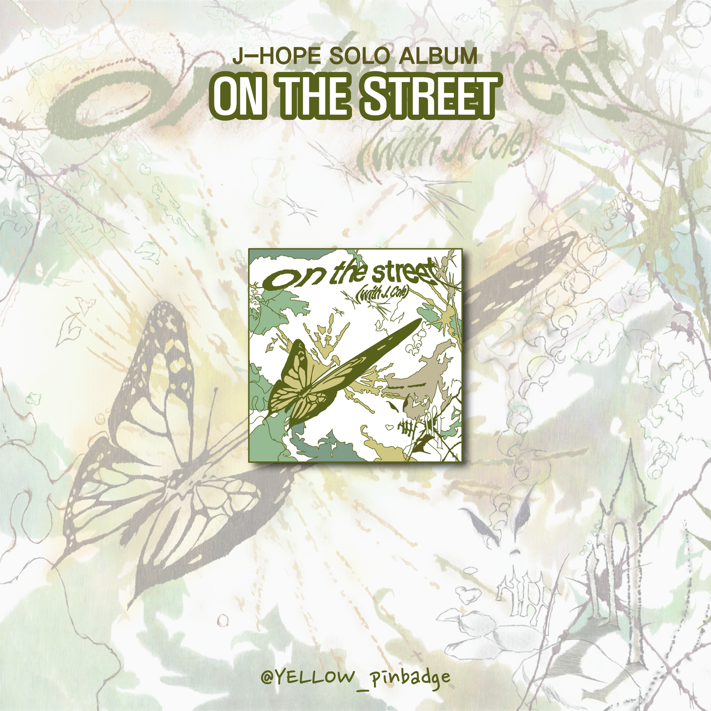 ON THE STREET ALBUM _ Enamel Pin