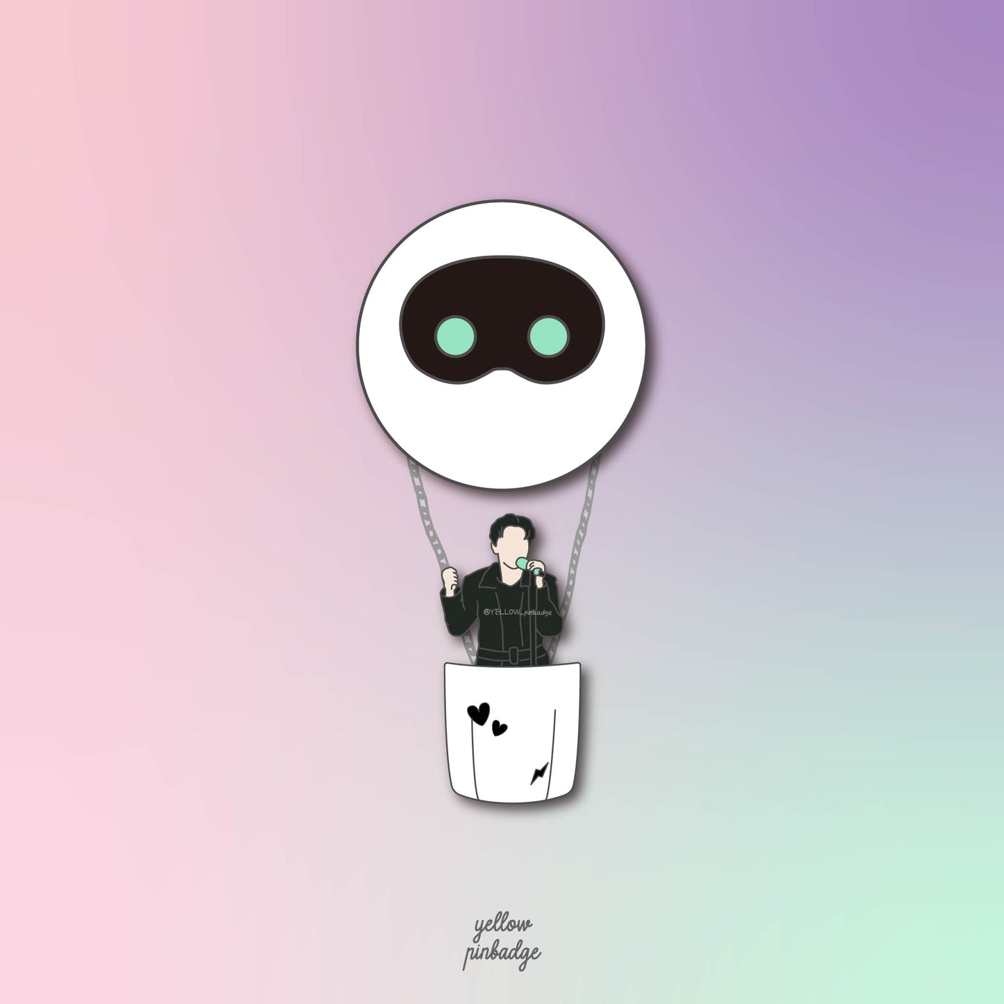 WOOTTEO air balloon Enamel Pin