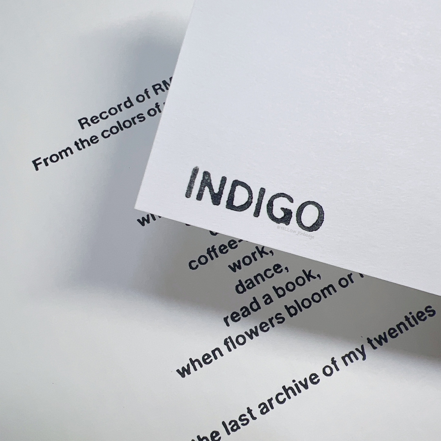 INDIGO STAMP