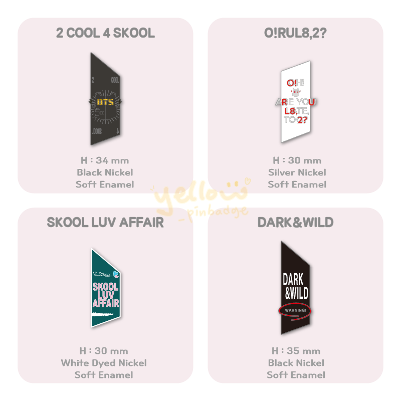 [BUNDLE] DISCOGRAPHY PIN SET