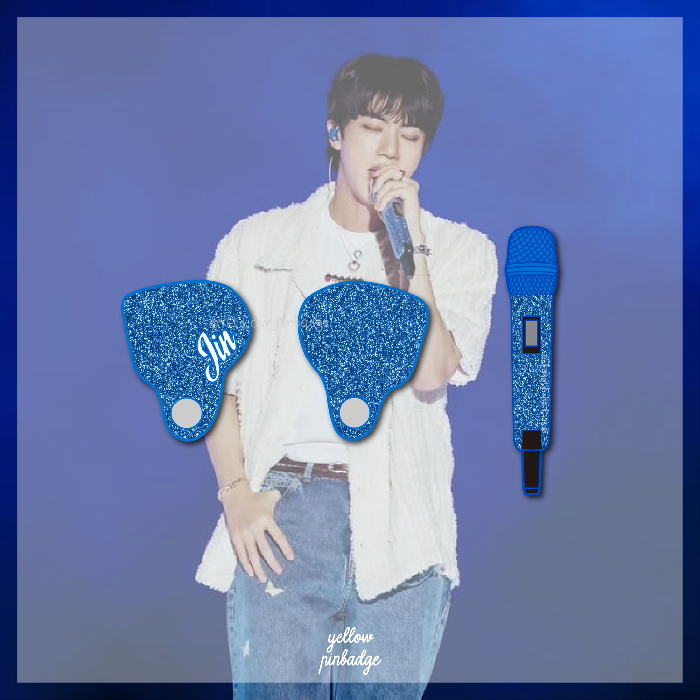 JIN IN-EAR / MIC Enamel Pin (ECHO ver.)