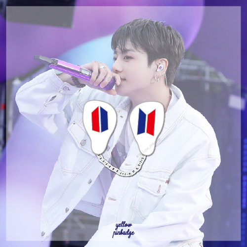 [PRE-ORDER] JK IN-EAR Enamel Pin (RED+BLUE ver.)