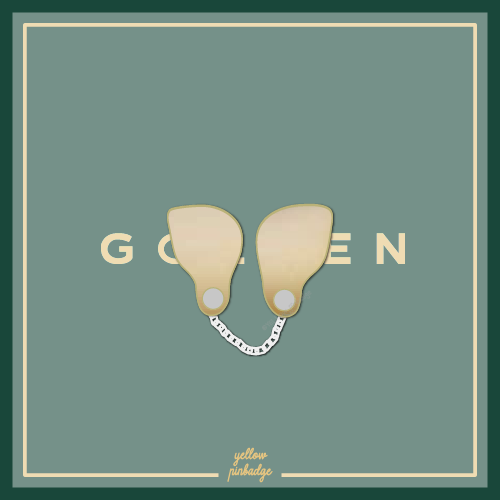 [PRE-ORDER] JK IN-EAR Enamel Pin (GOLDEN ver.)