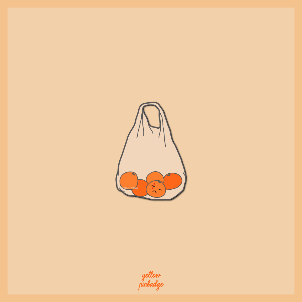 🍊 Yoongi in a bag of tangerines (w.face) 🍊